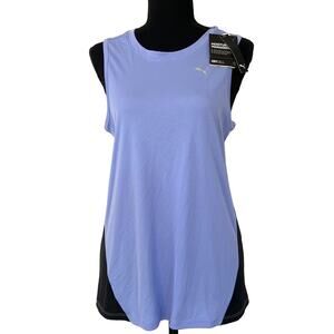 NWT PUMA DRYCELL Reflective Run Favorite Tank Elektro Purple Black Womens Small